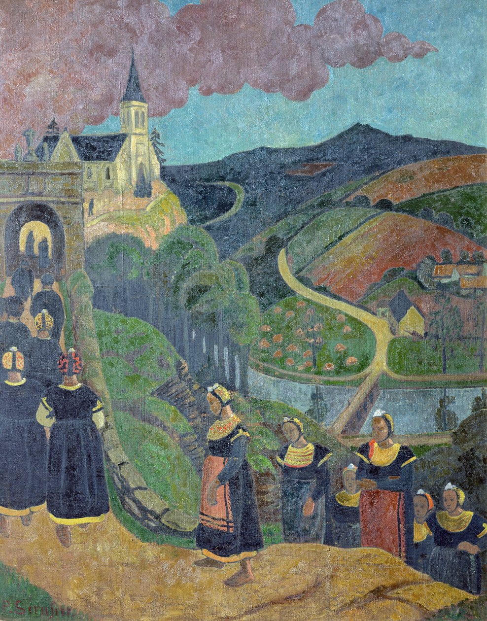 Il Perdono di Notre-Dame-des-Portes a Chateauneuf-du-Faou, c.1894 da Paul Sérusier