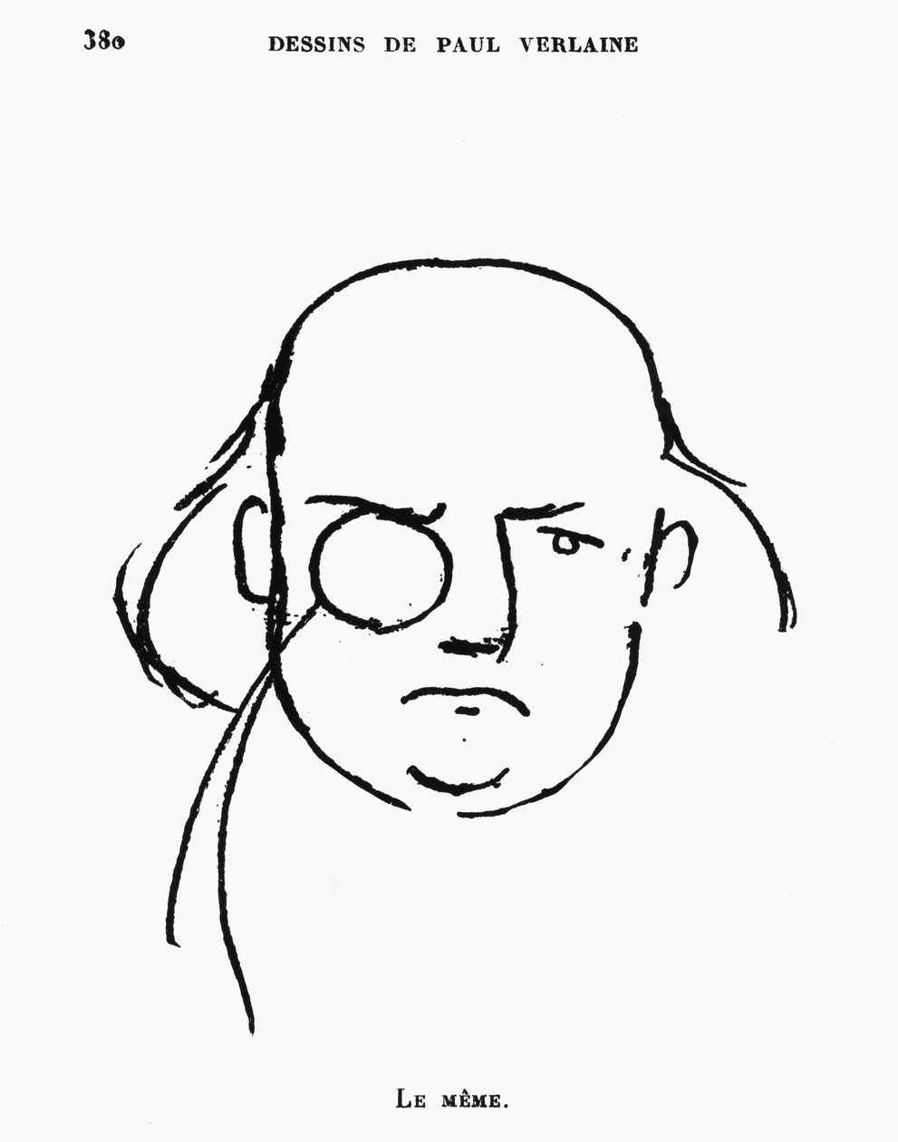 Ritratto di Charles Leconte de Lisle da Paul Verlaine