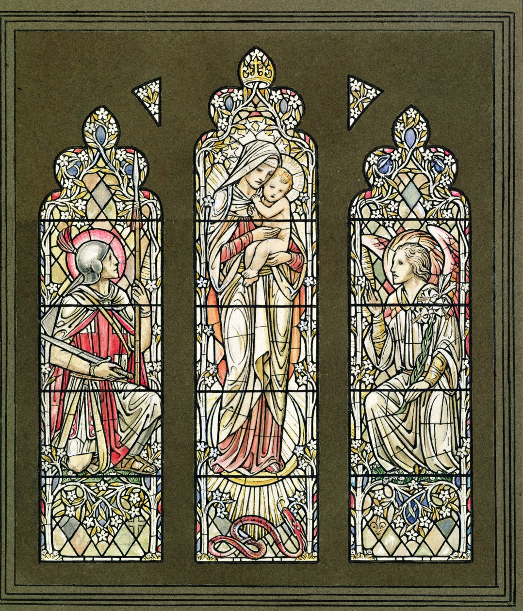 Progetto per una vetrata, fine anni 1920 da Paul Vincent Woodroffe