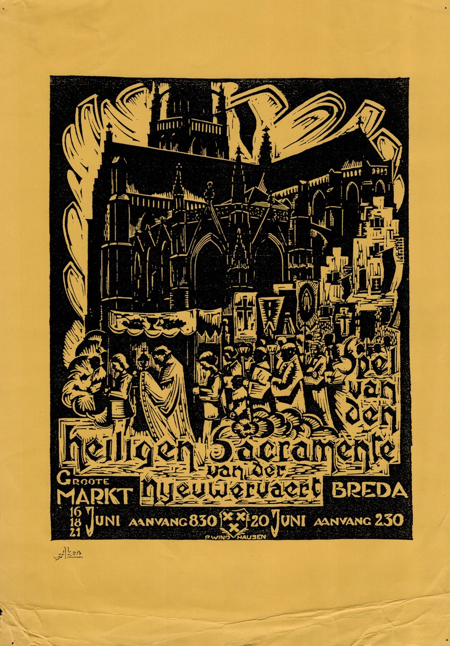 Manifesto del Gioco del Santissimo Sacramento di Nyeuwervaert da Paul Windhausen