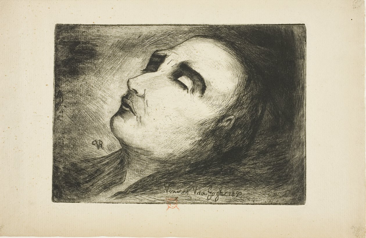 Vincent van Gogh sul Suo Letto di Morte da Paul (1828 1909) Gachet