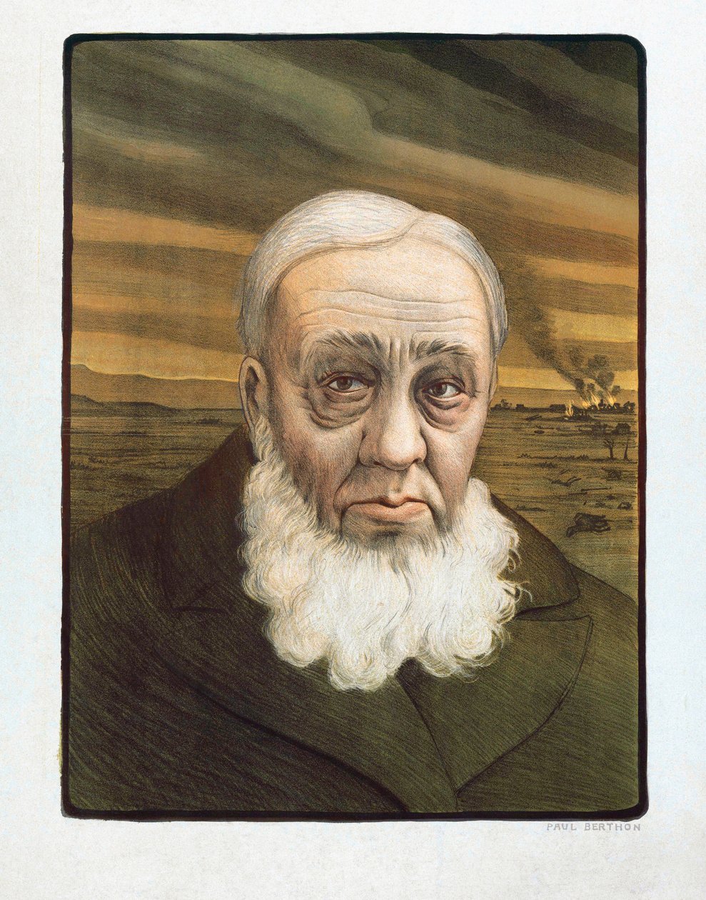 Ritratto di Paul Kruger (1825-1904) da Paul (after) Berthon