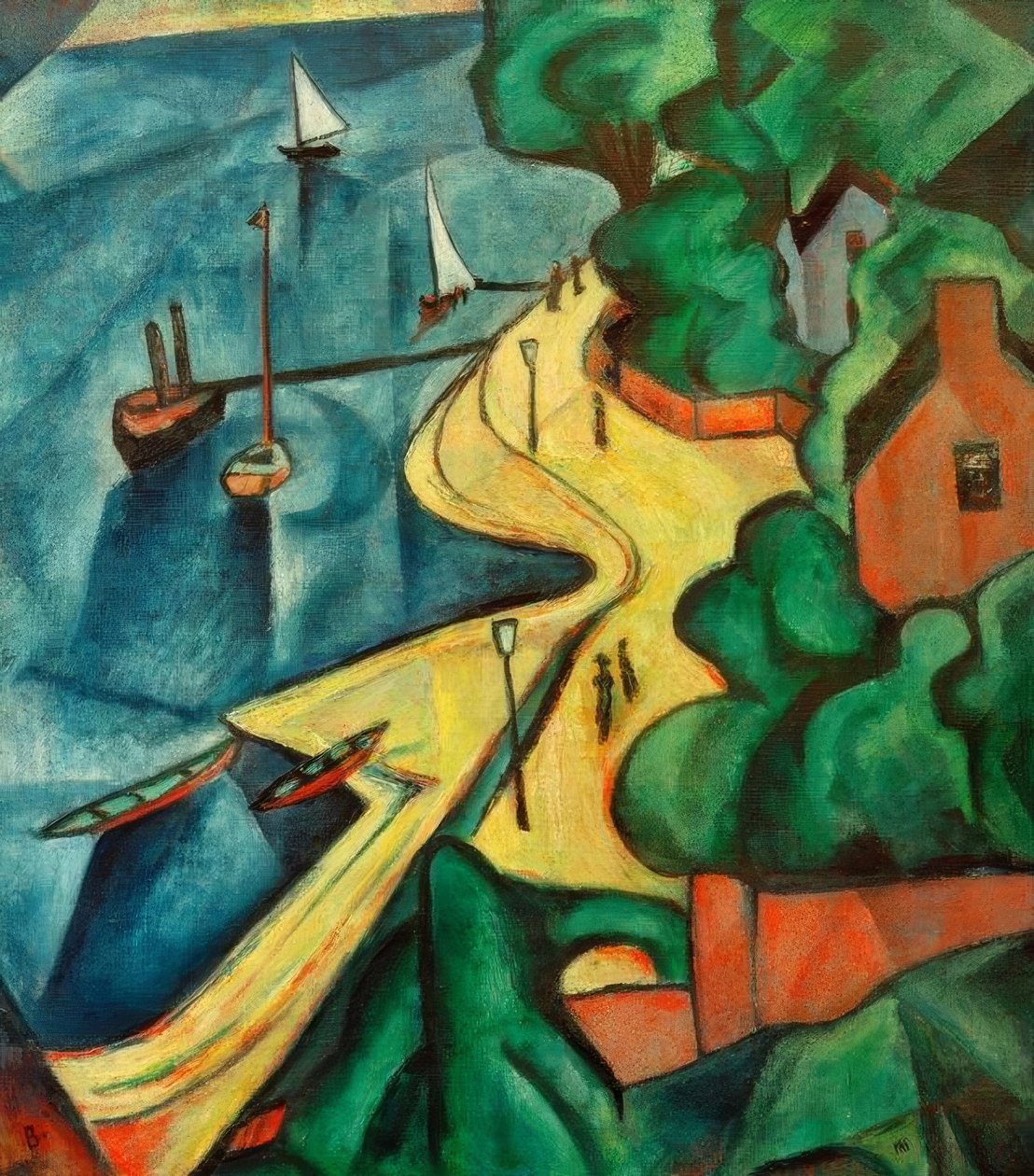 Riva del Reno a Bonn da Paul Adolf Seehaus