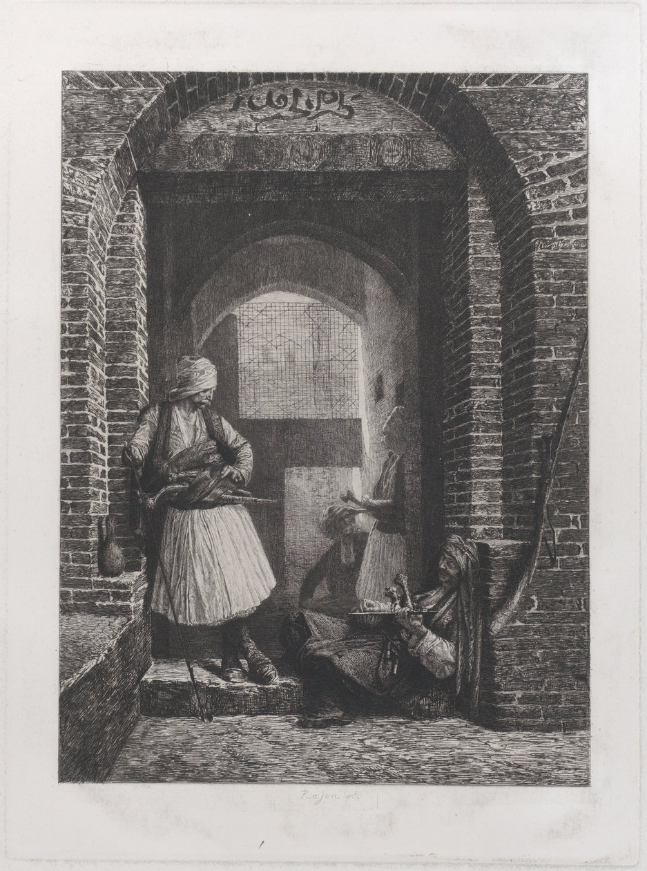 Guardia Arnaut al Cairo, 1868 da Paul Adolphe Rajon