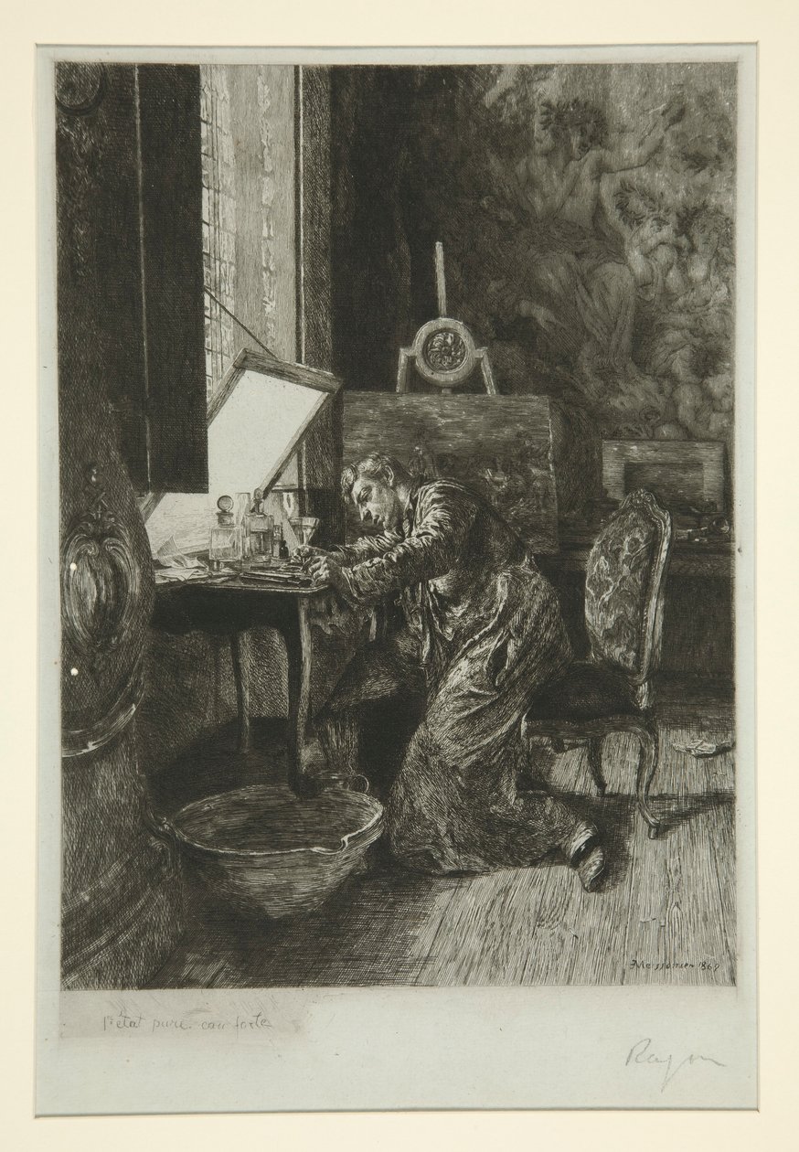 Il pittore da Paul Adolphe Rajon