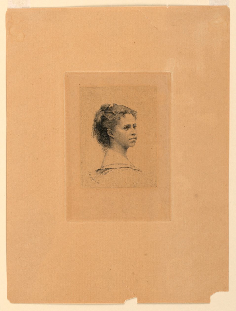 Ritratto di Mlle. Delaporte da Paul Adolphe Rajon
