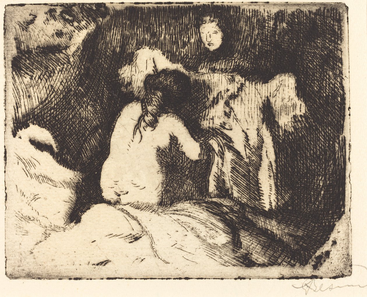 Alzarsi Le lever, 1913 da Paul Albert Besnard