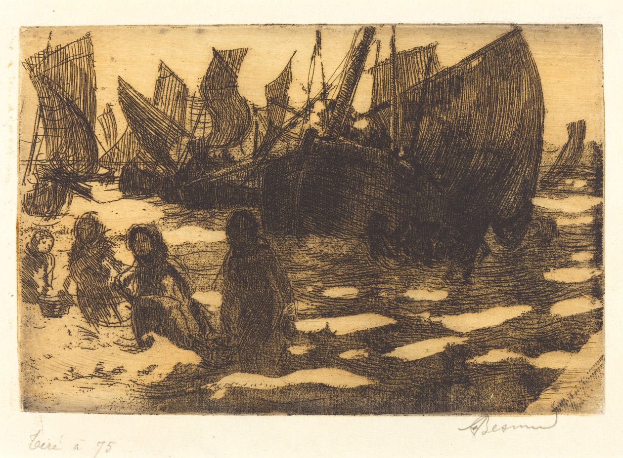 Piccole barche da pesca di Berck, 1897 da Paul Albert Besnard