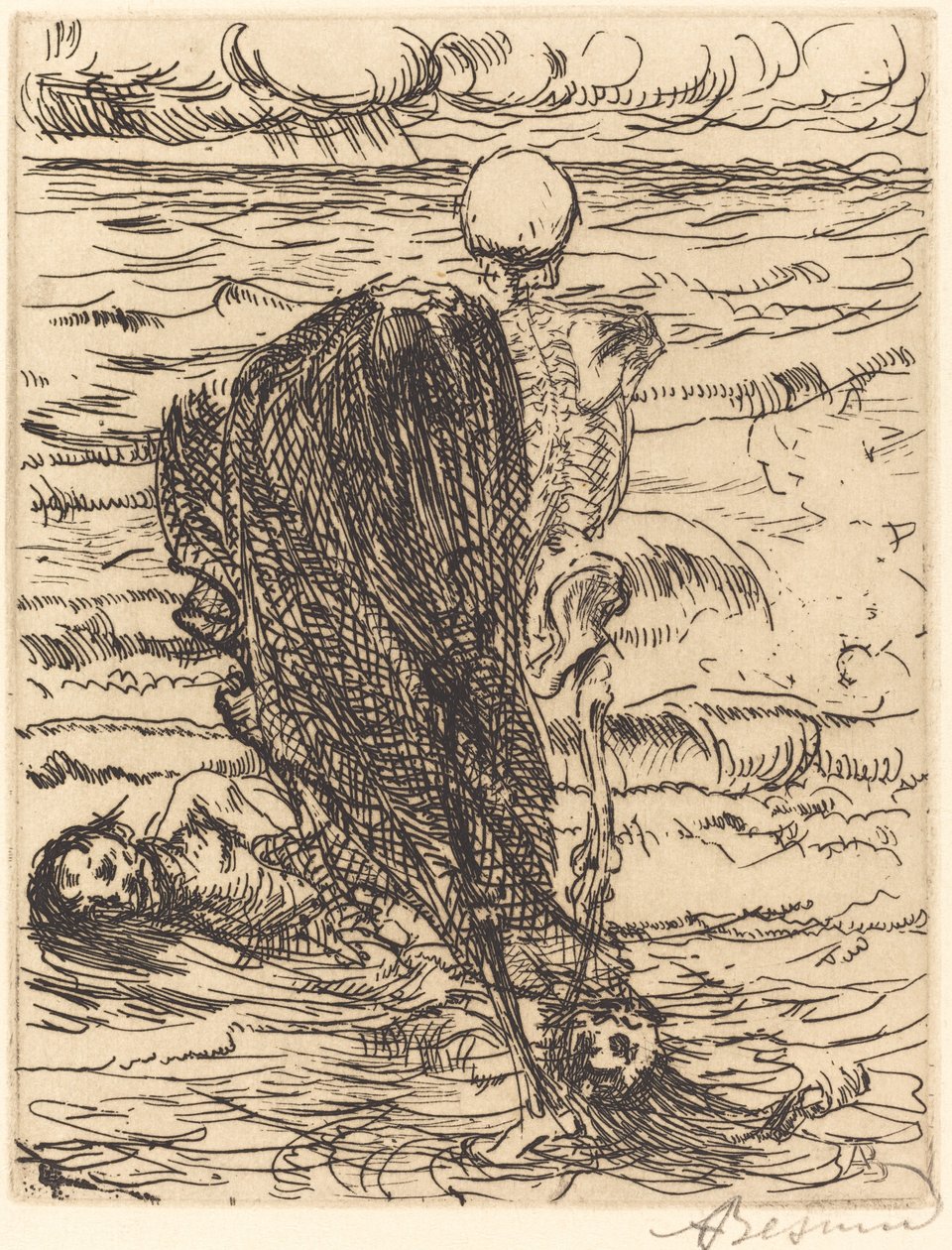La cattura Le coup de filet, 1900 da Paul Albert Besnard