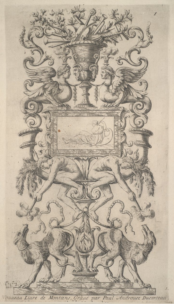 Disegno ornamentale da Paul Androuet Du Cerceau