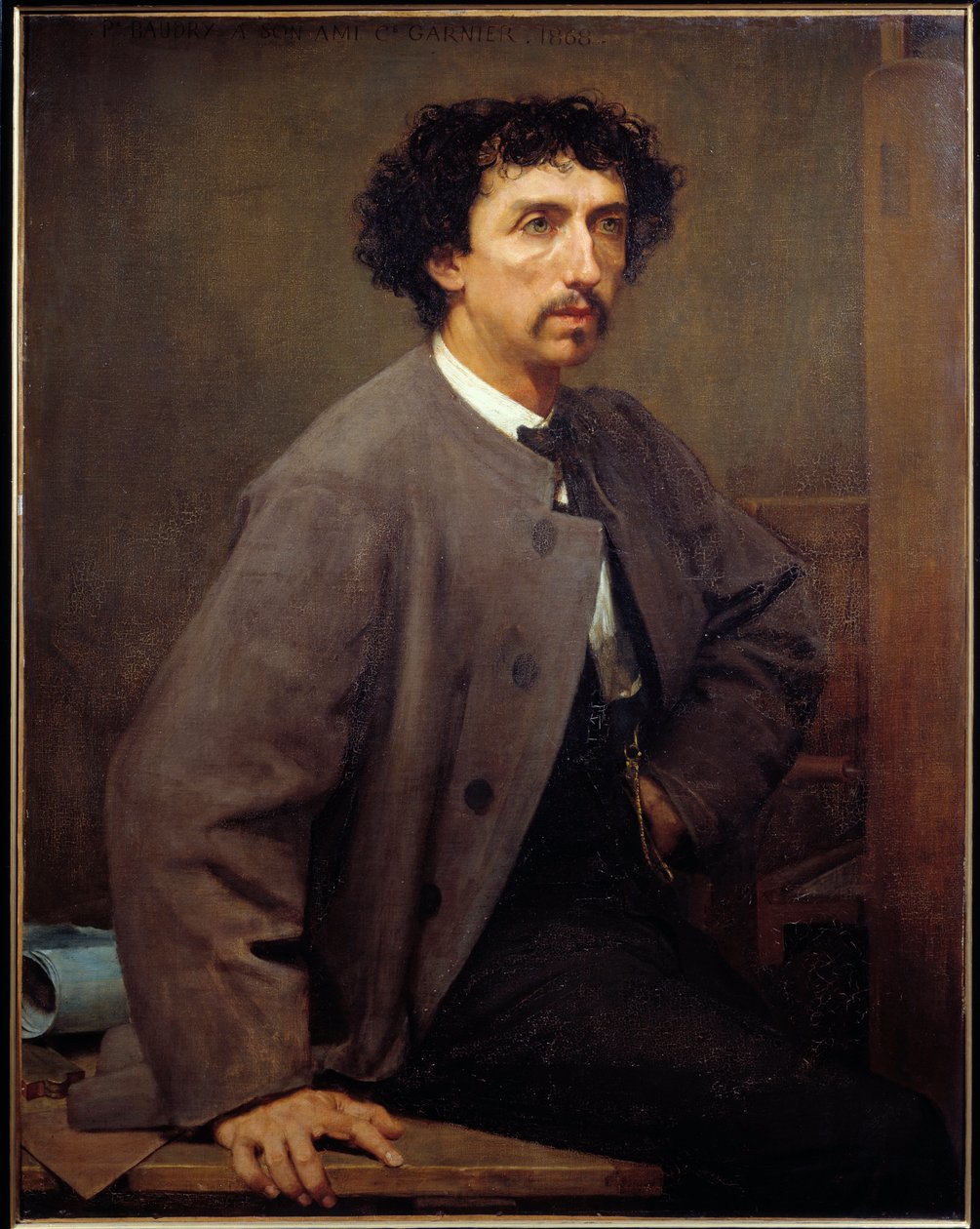 Ritratto di Charles Garnier, architetto francese (1825-1898). Dipinto di Paul Baudry (1828-1885) da Paul Baudry
