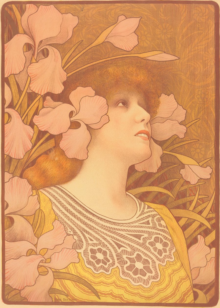 Sarah Bernhardt come Melisande da Paul Berthon