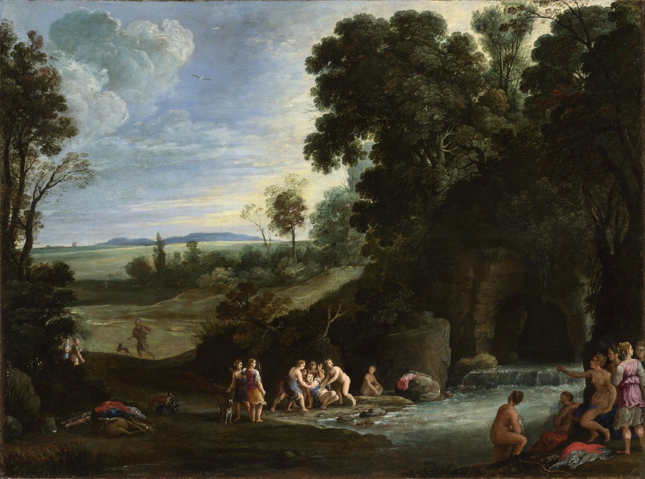 Diana e Callisto, 1620s da Paul Brill