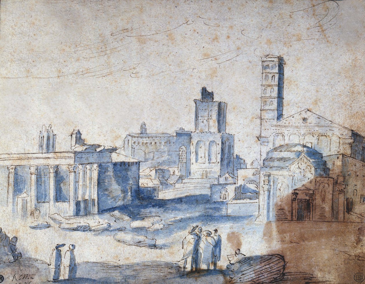 Veduta di Roma di Paul Bril (Brill) da Paul Bril