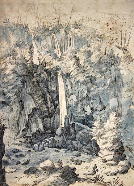 Cascata vicino a Tivoli da Paul Brill or Bril