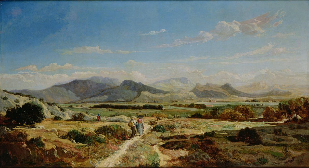 Colline vicino ad Allauch da Paul Camille Guigou