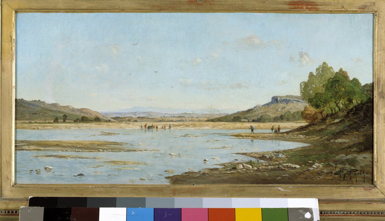 Pini sul bordo della Durance da Paul Camille Guigou