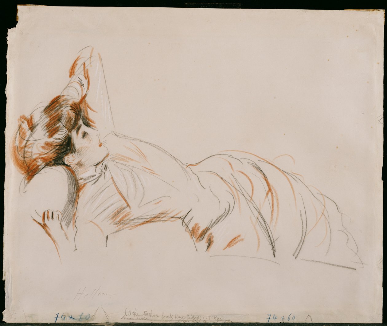 Una Signora Elegante Distesa da Paul Cesar Helleu