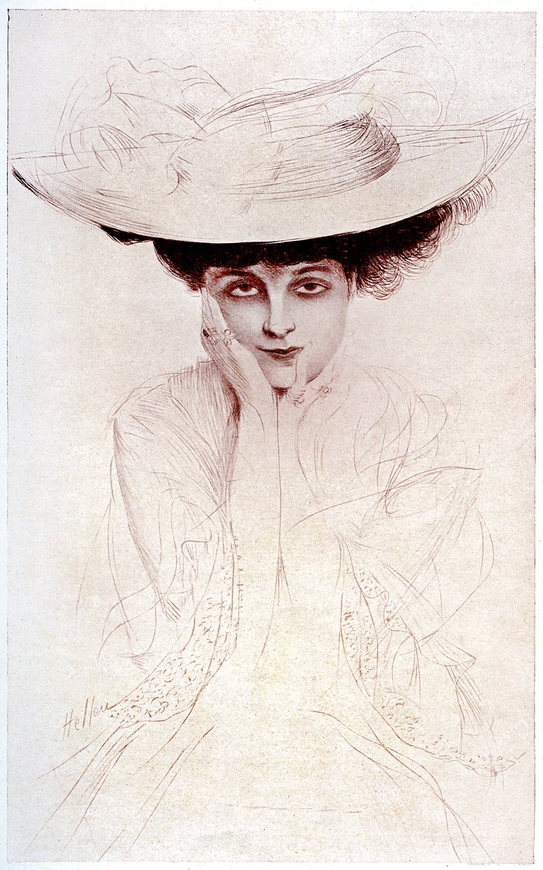 Ritratto della Contessa di Noailles da Paul Cesar Helleu