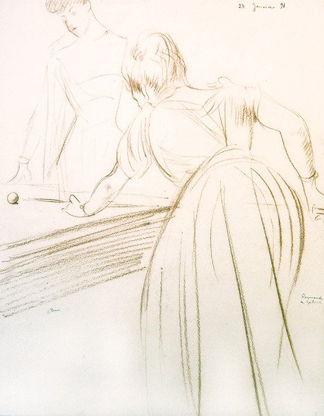 La contessa Greffuhle e Raymonde de Galard da Paul Cesar Helleu