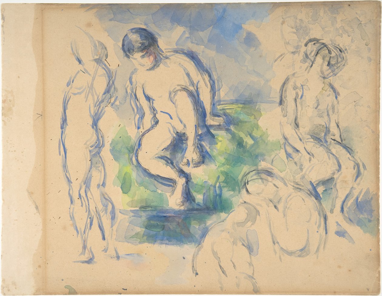 Badende (recto); Stillleben (verso) da Paul Cézanne