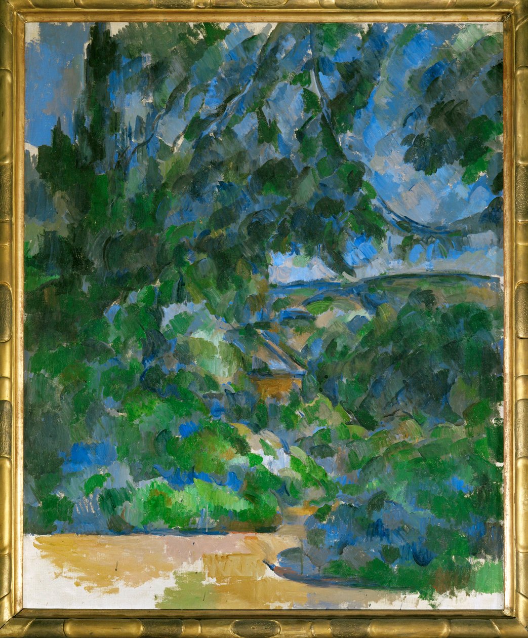 Paesaggio blu (olio su tela) da Paul Cezanne