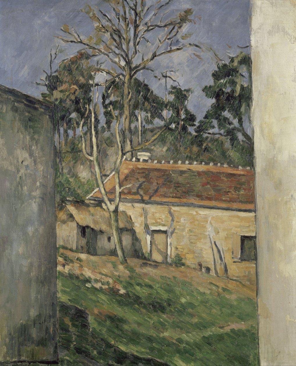 Cortile della fattoria da Paul Cézanne