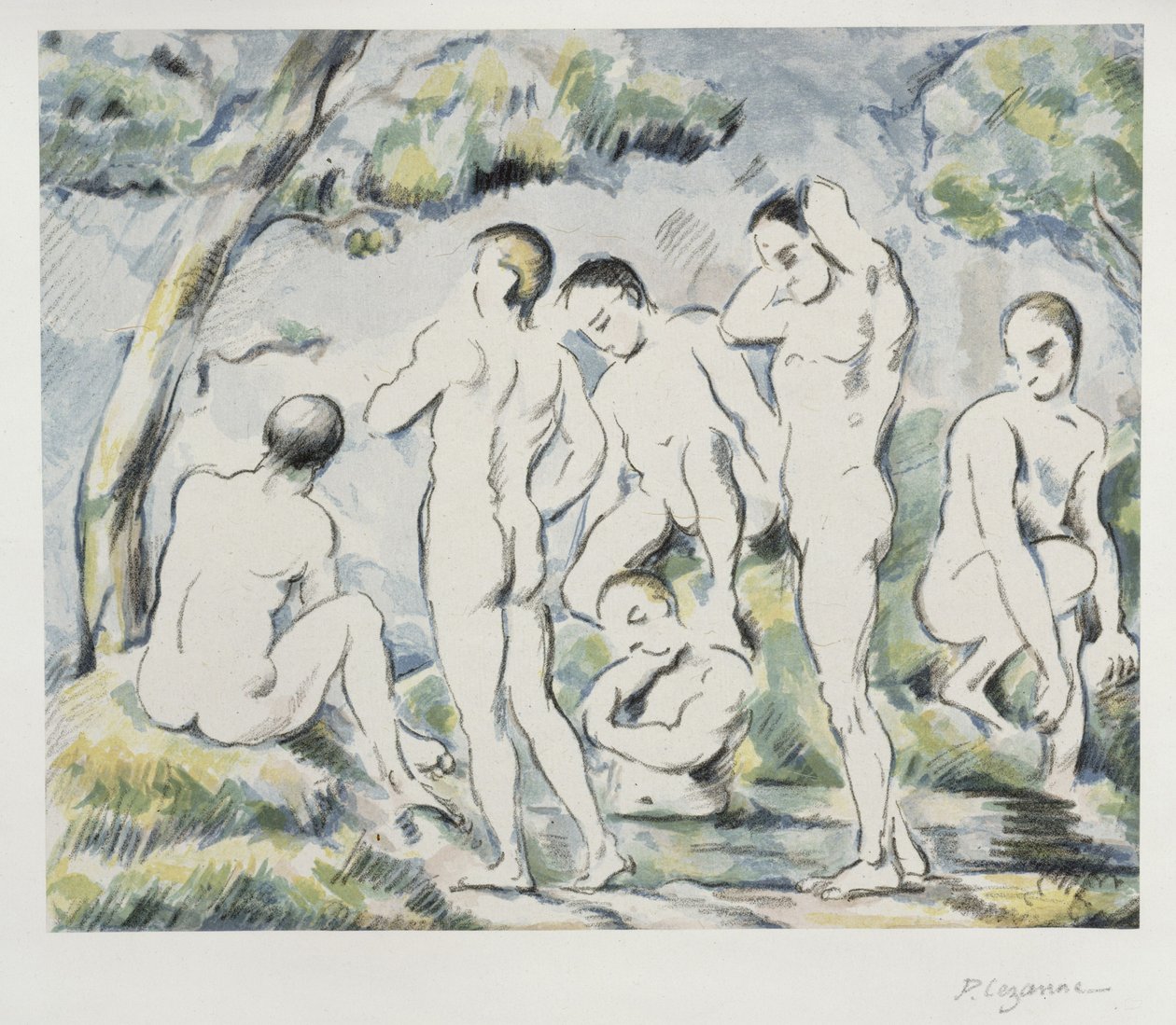 I bagnanti (foglio piccolo) da Paul Cézanne