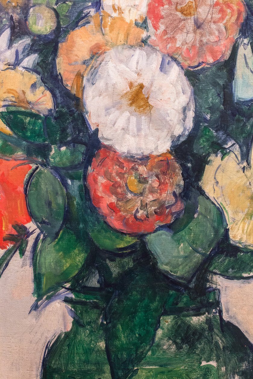 Fiori in un vaso verde da Paul Cezanne