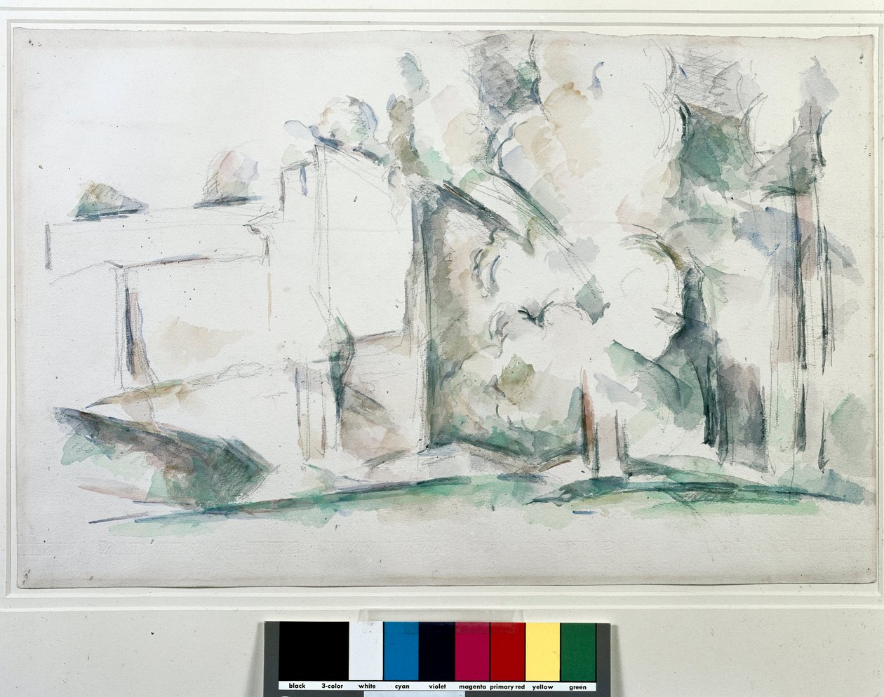 Casa tra gli alberi da Paul Cézanne