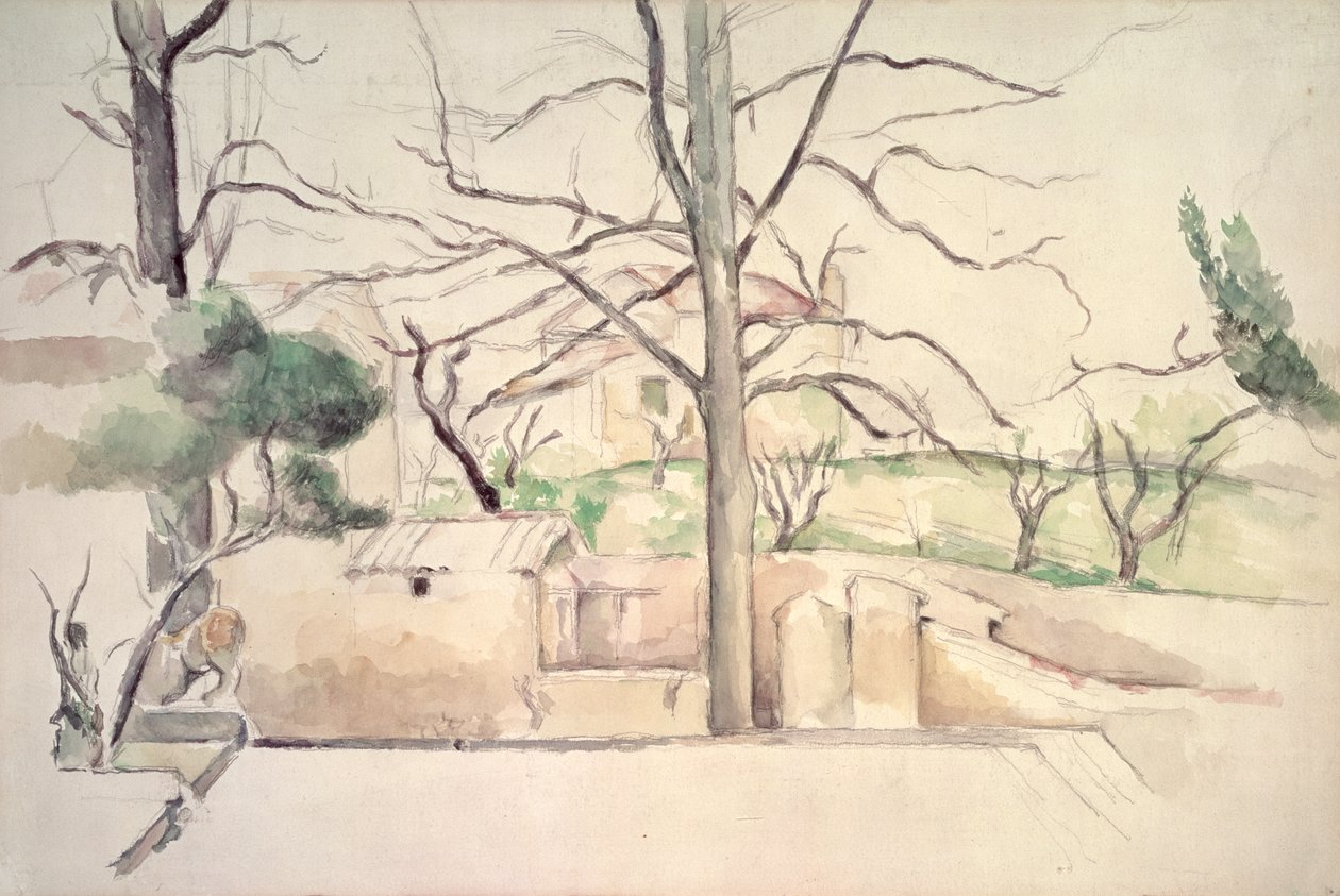 Jas de Bouffan in inverno da Paul Cezanne