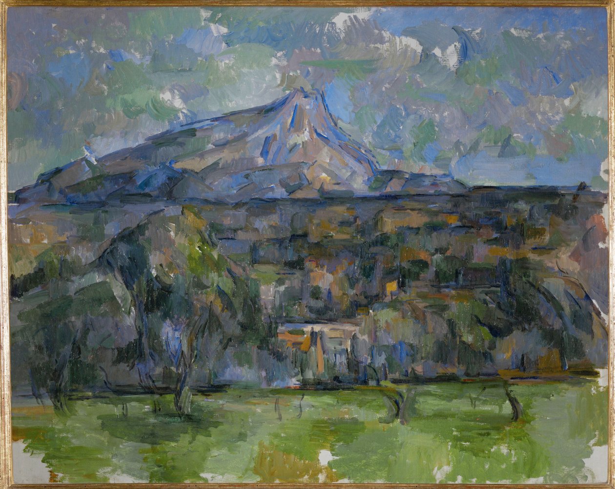 La Montagne Sainte Victoire vue des Lauves (olio su tela) da Paul Cezanne