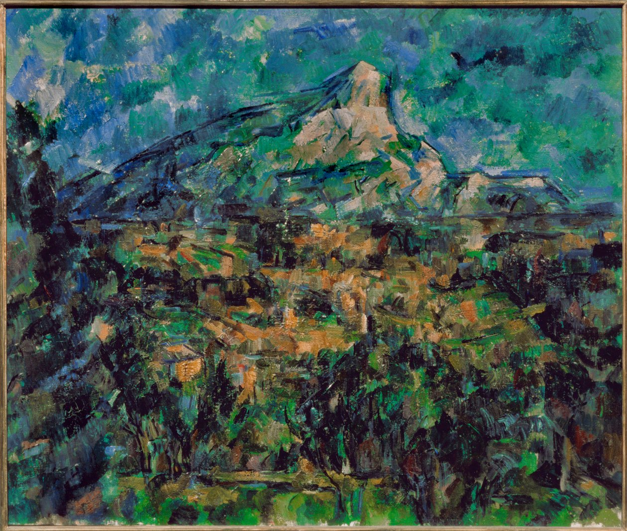 La Montaigne Sainte-Victoire (dipinto su tela) da Paul Cezanne