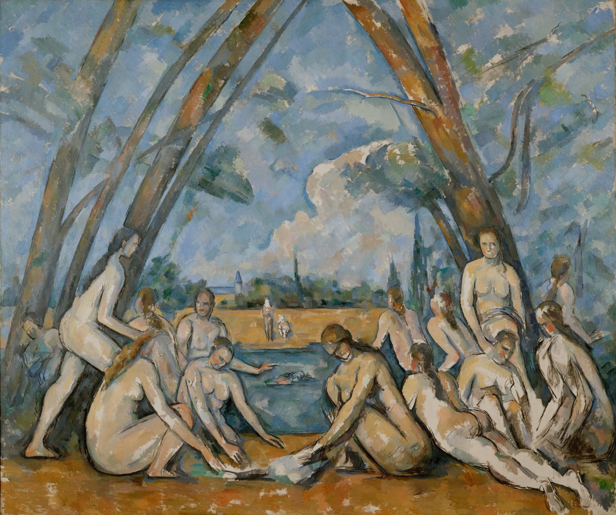 Le grandi bagnanti da Paul Cézanne