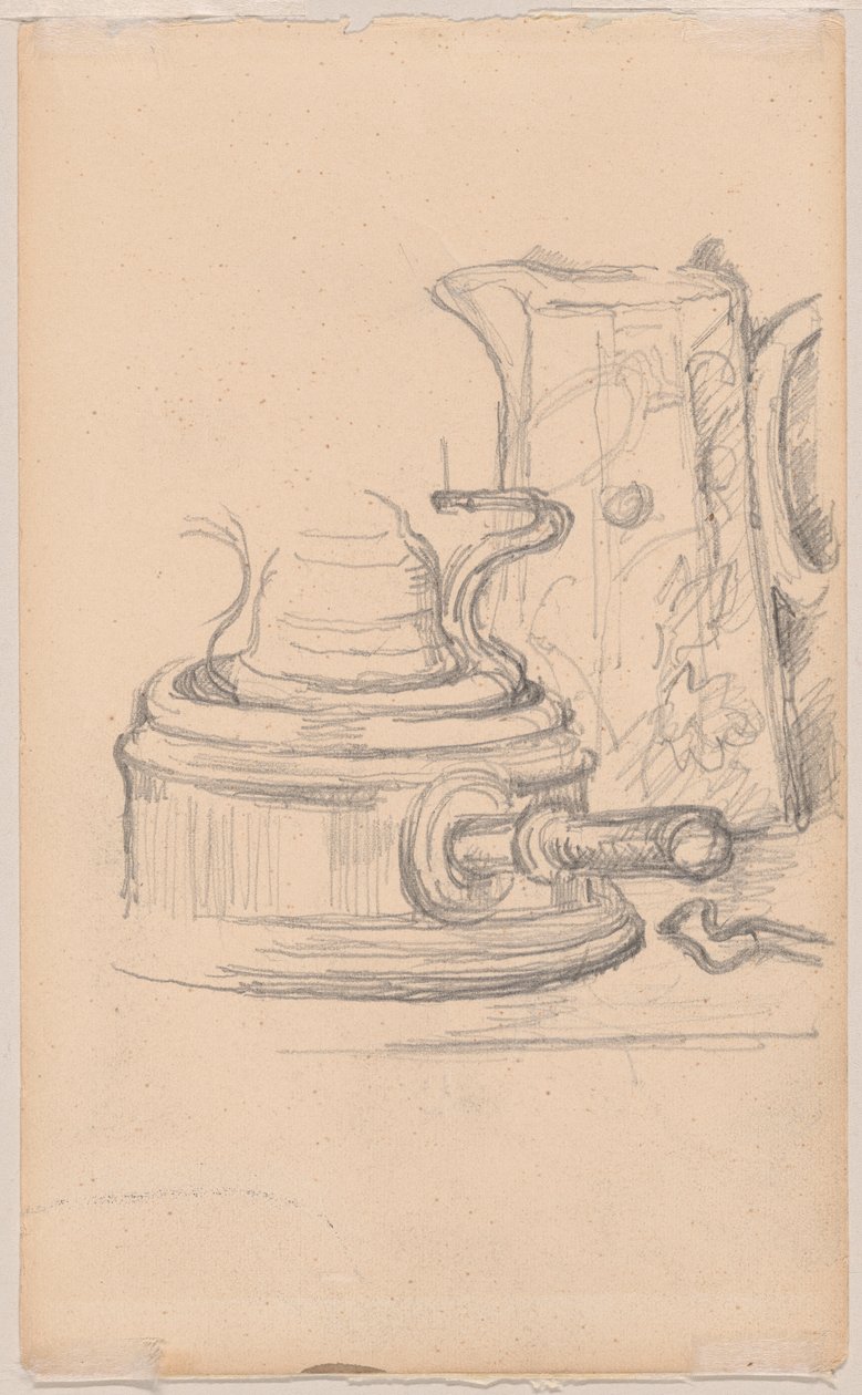 Brocca del latte e fornello a spirito da Paul Cézanne