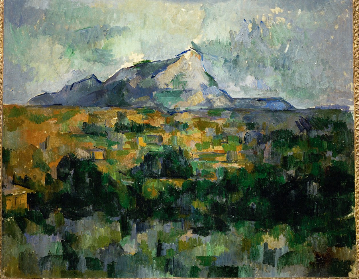 Montagne Sainte Victoire (olio su tela) da Paul Cezanne