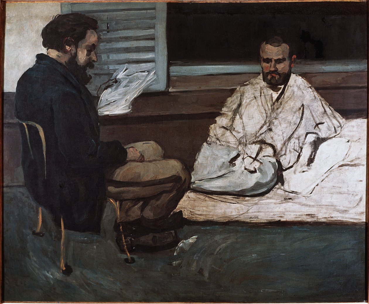 Paul Alexis legge un manoscritto a Emile Zola da Paul Cézanne