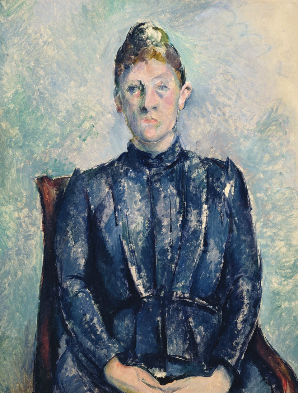 Ritratto di Madame Cezanne, c.1890 da Paul Cézanne