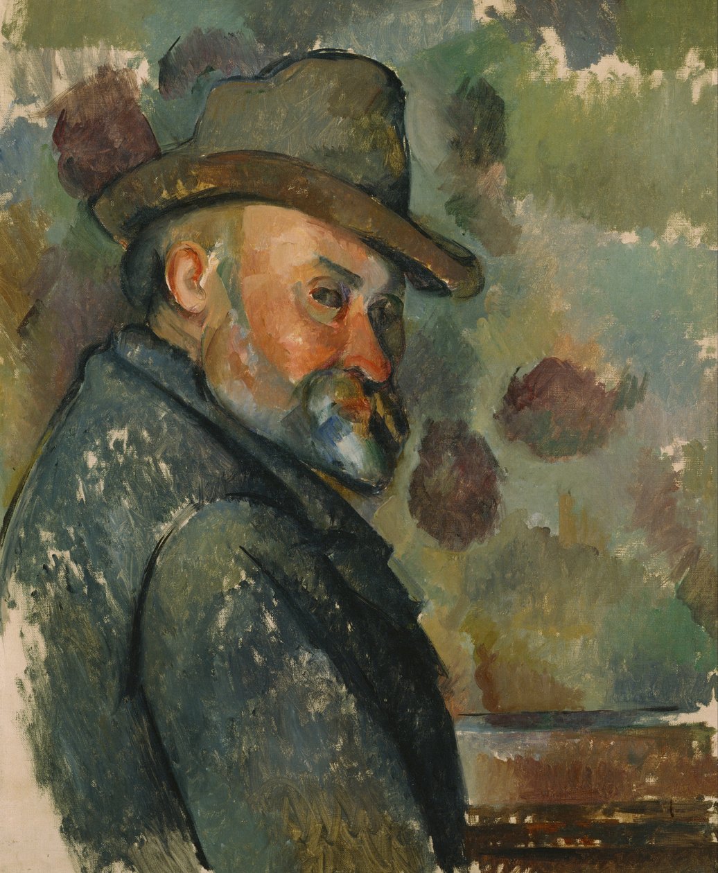Autoritratto con cappello morbido da Paul Cézanne