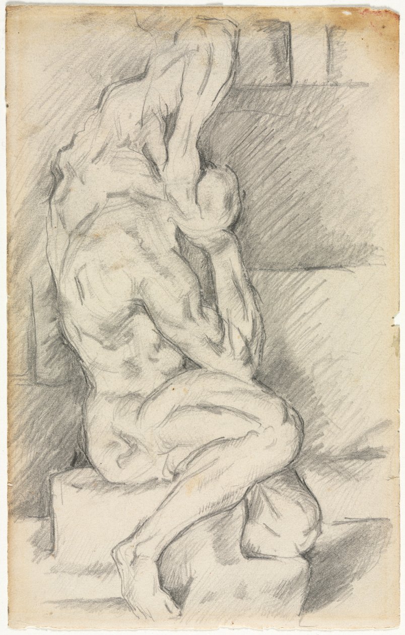 Schizzo di Scultura Anatomica (recto) da Paul Cézanne