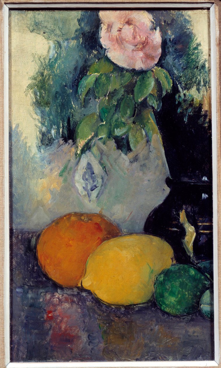 Natura morta di fiori e frutti da Paul Cézanne