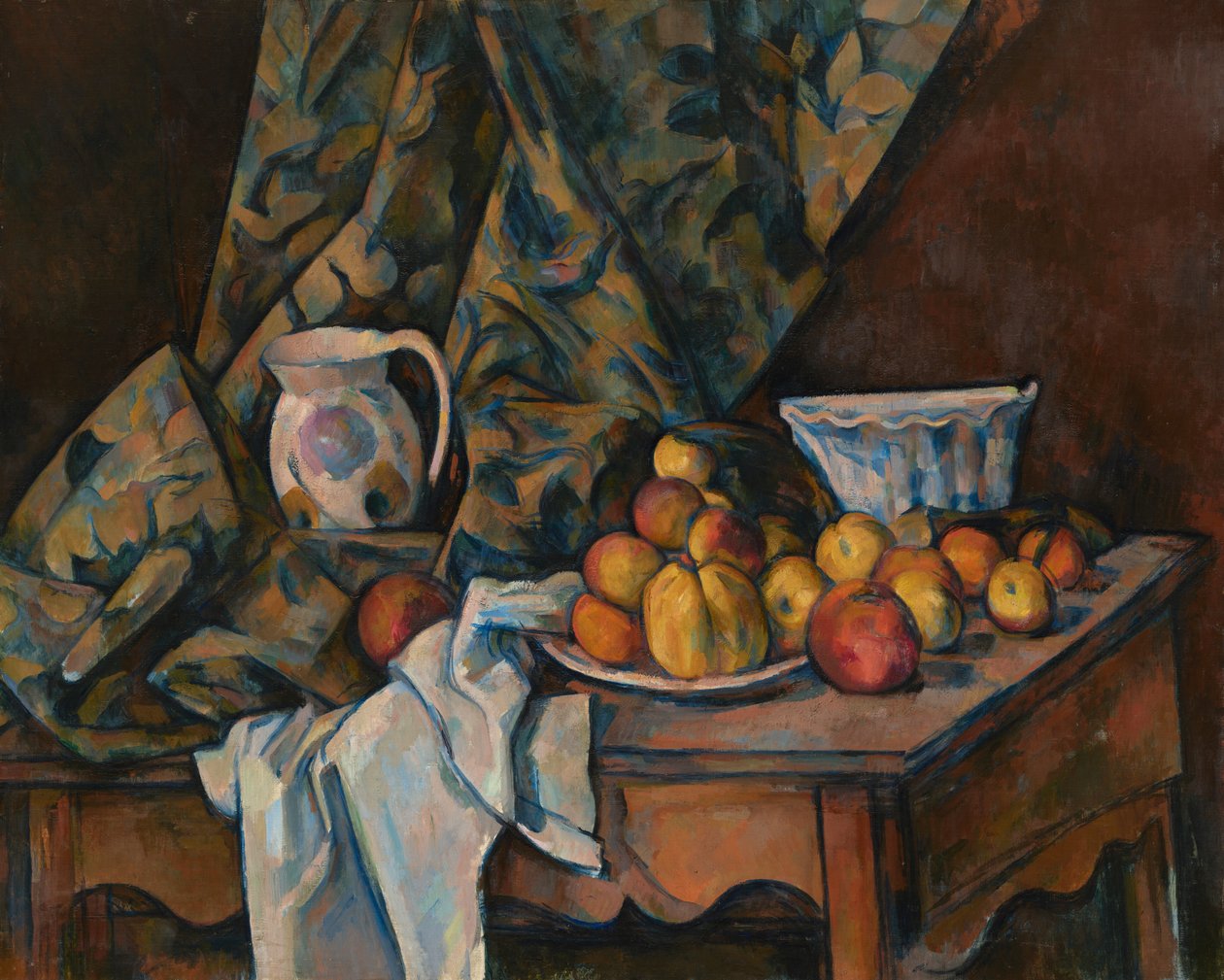 Natura morta con mele e pesche da Paul Cézanne