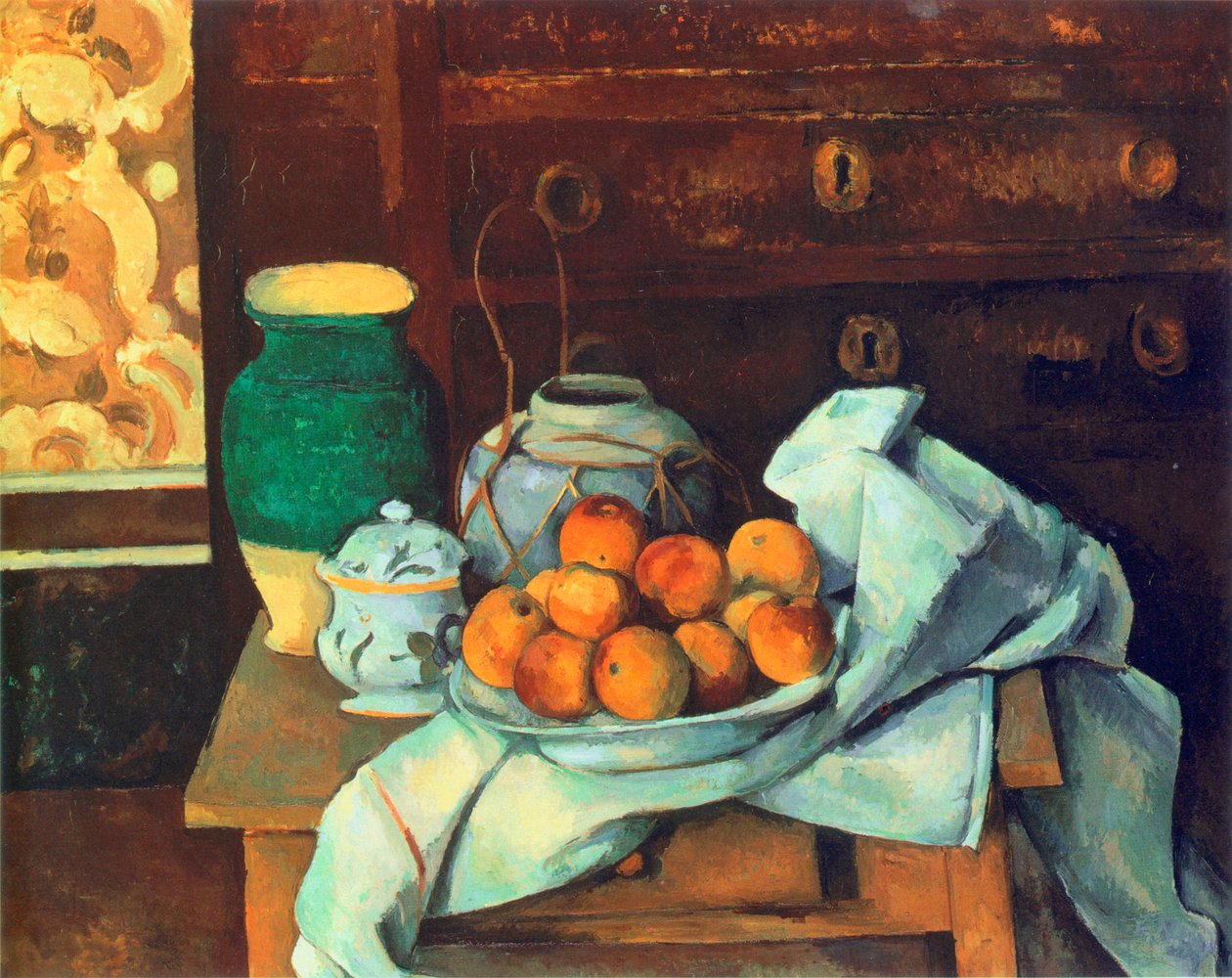 Natura morta con cassettiera da Paul Cézanne