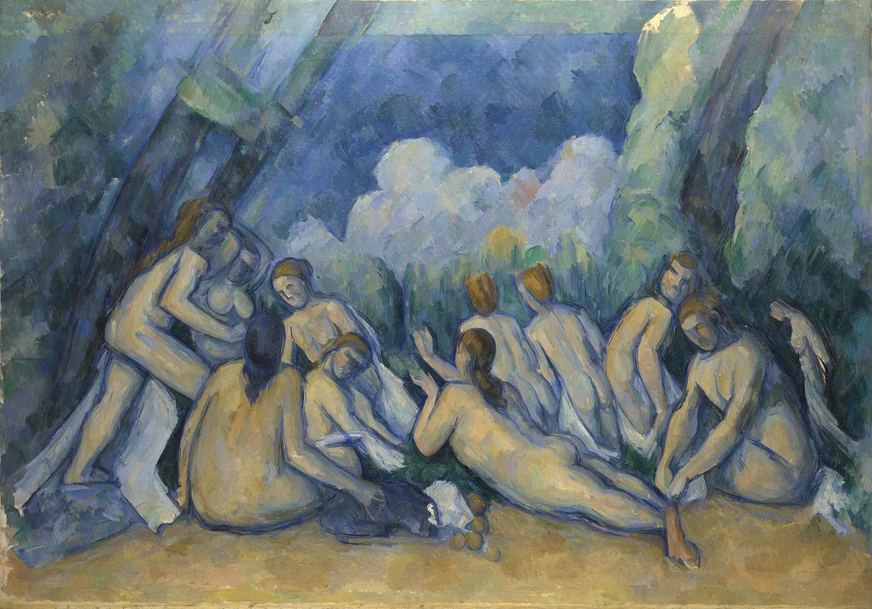 Le grandi bagnanti da Paul Cézanne