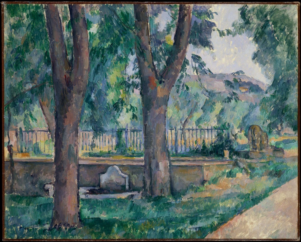 La piscina di Jas de Bouffan da Paul Cézanne