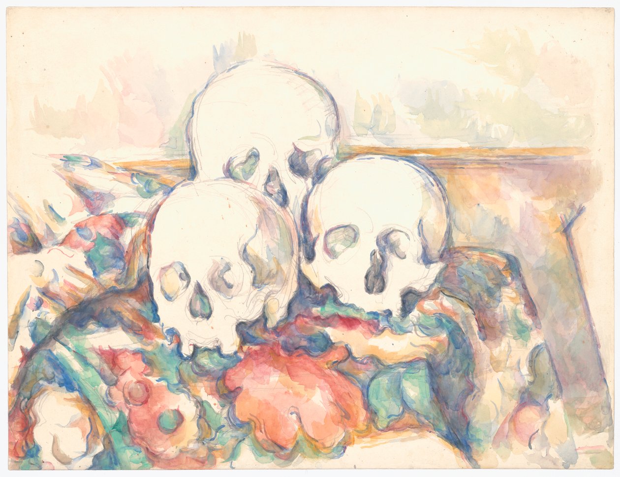 I tre teschi da Paul Cézanne
