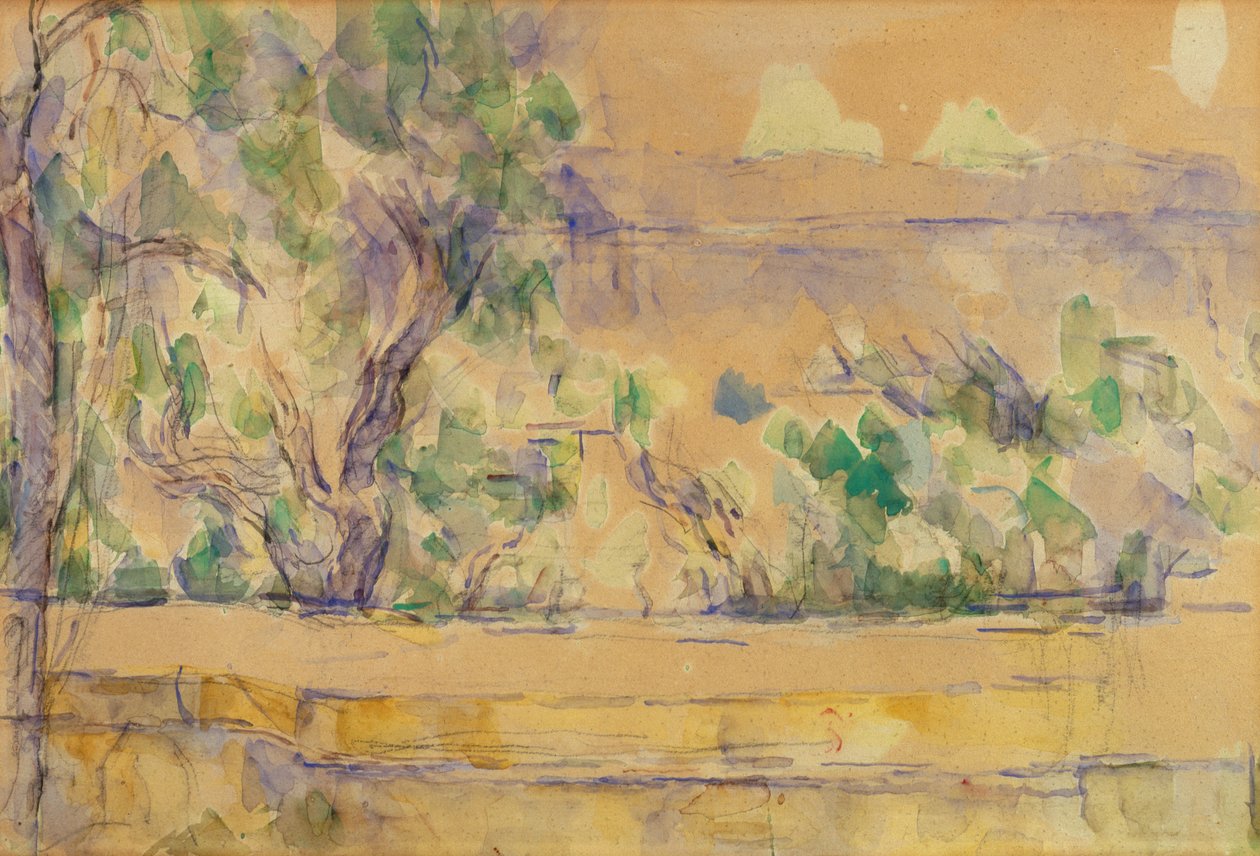 Vista presa allo studio di Lauves da Paul Cézanne