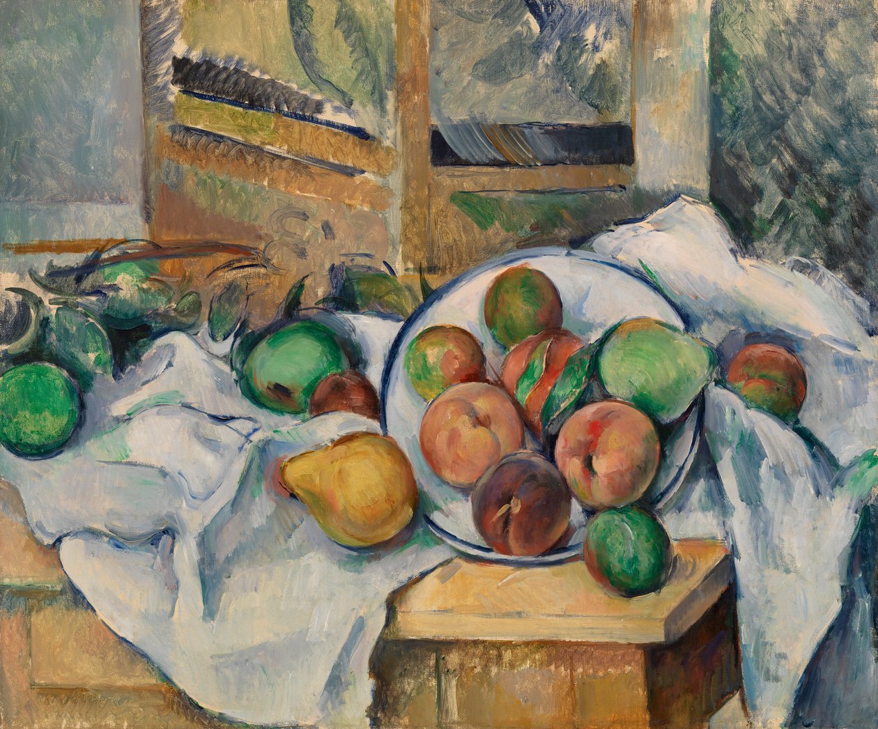 Un angolo di tavolo da Paul Cézanne