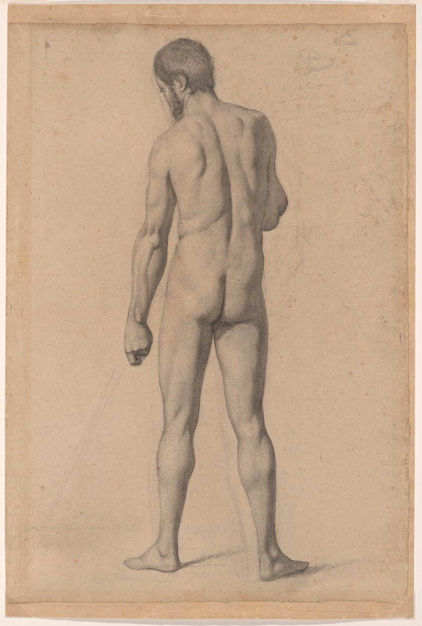 Nudo accademico visto di spalle da Paul Cézanne