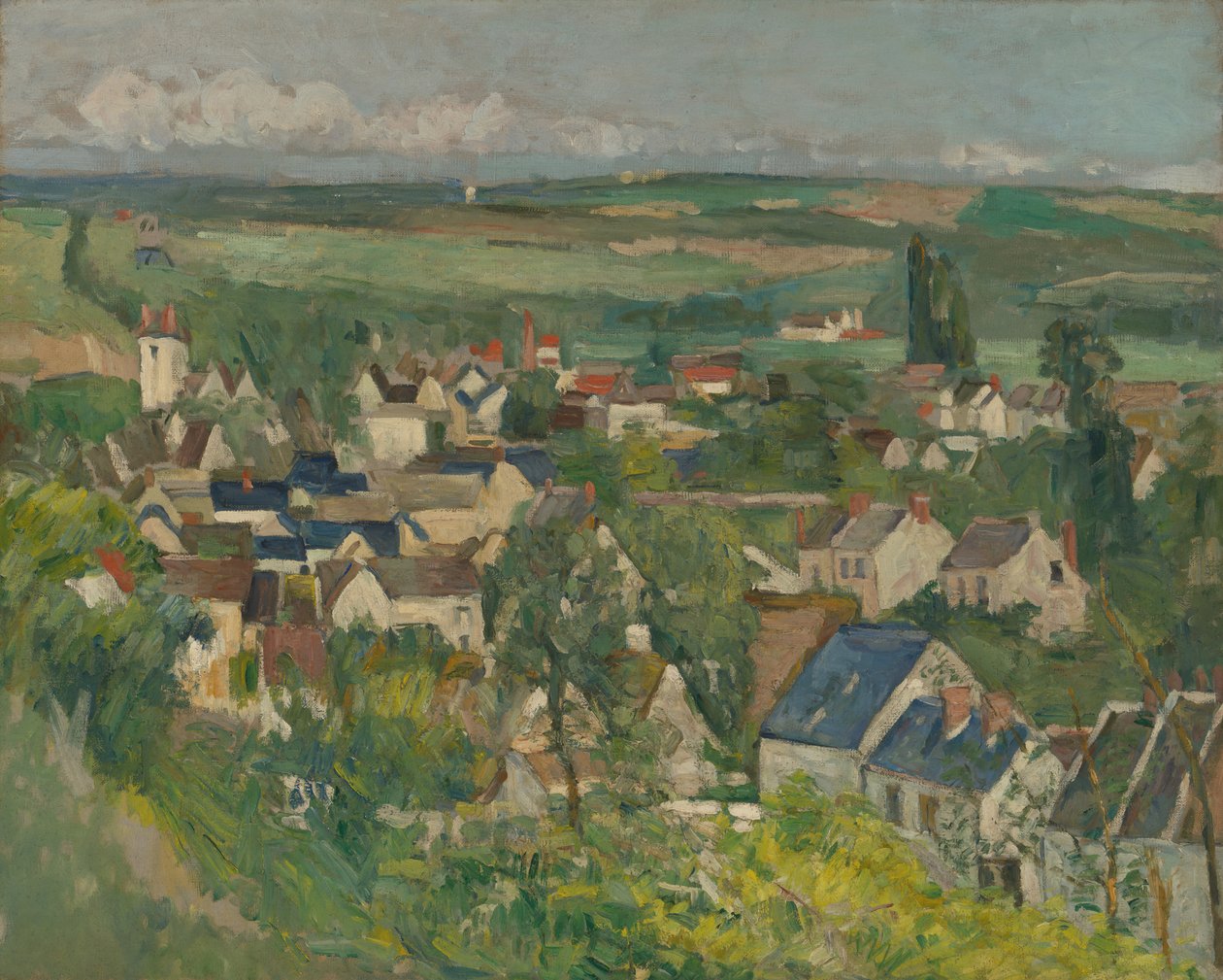 Auvers, vista panoramica da Paul Cézanne